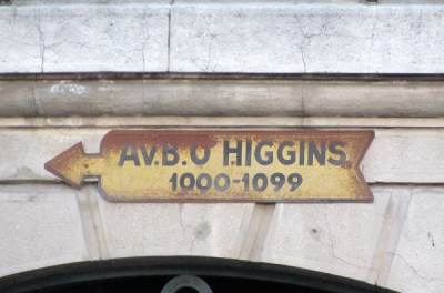 Street sign for Avenida O'Higgins