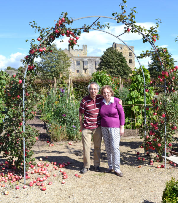 Phil and Miriam at Helmsley Walled Garden