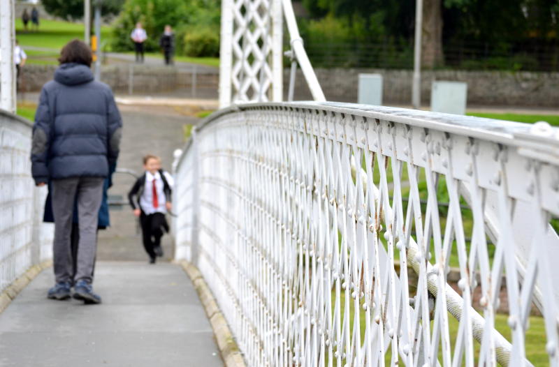 Pedestrian bridge in Peebles