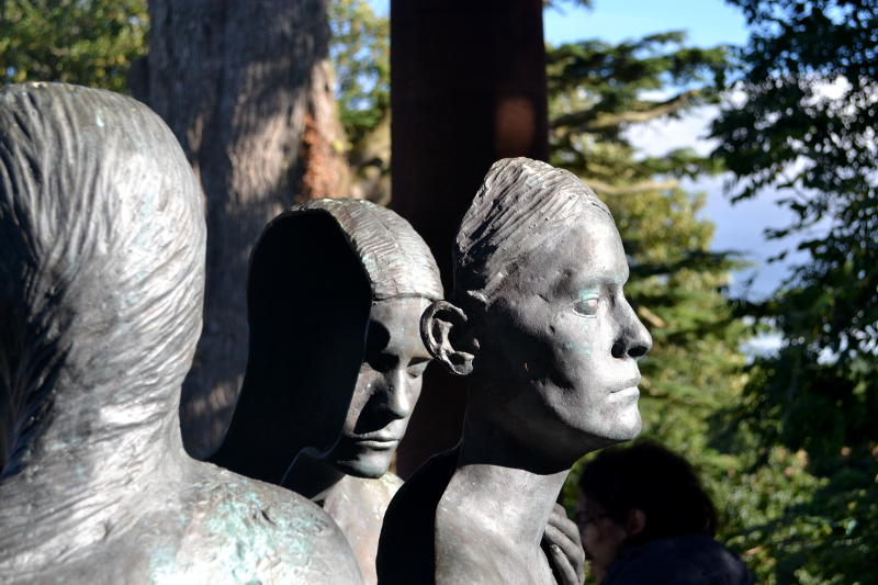 Statues in Temple of the Muses, Dryburgh