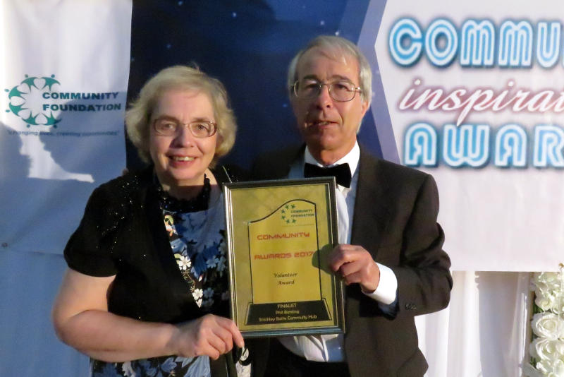 Phil and Miriam at the Community Inspiration Awards ceremony
