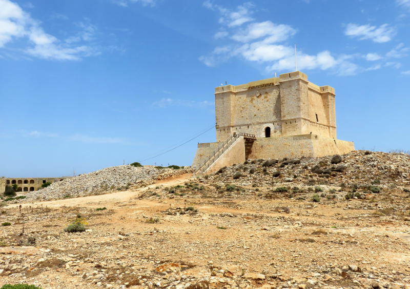 A fort on a hilltop