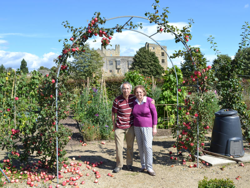 Phil and Miriam at Helmsley Walled Garden