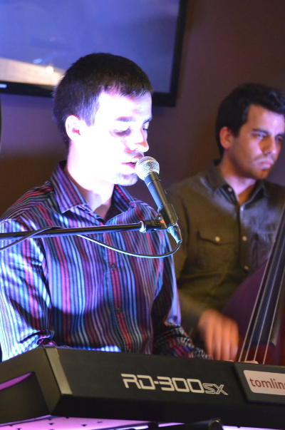 Tom Lindsay (keyboard) leading his jazz quartet