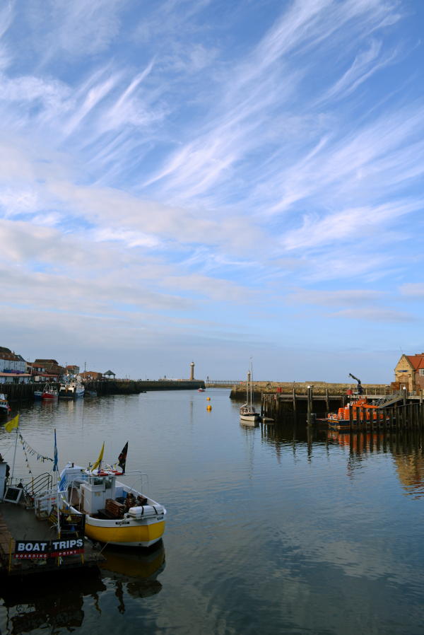 Entrance to Whitby harbour