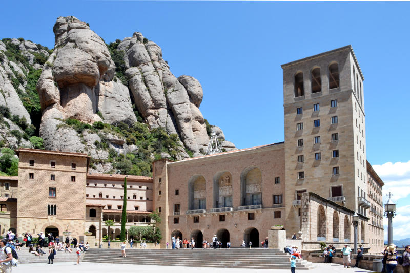 The square outside the monastery church