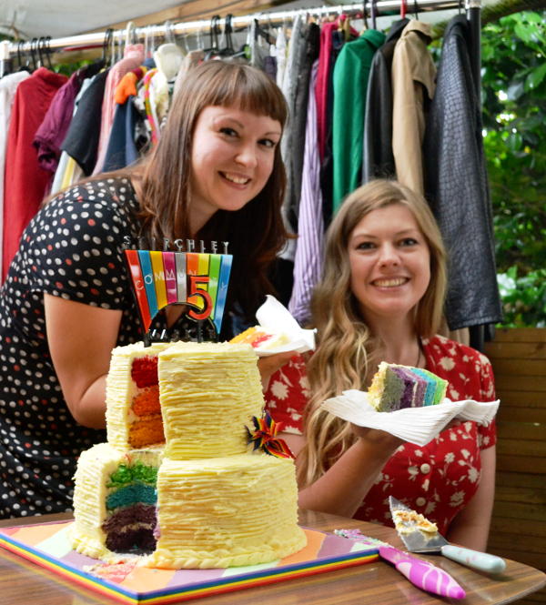 A colourful birthday cake