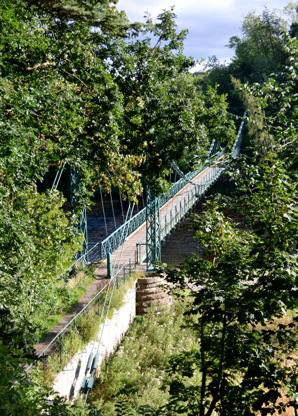 Footbridge over the River Tweed at Dryburgh