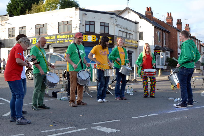 The Bloco Louco drumming group