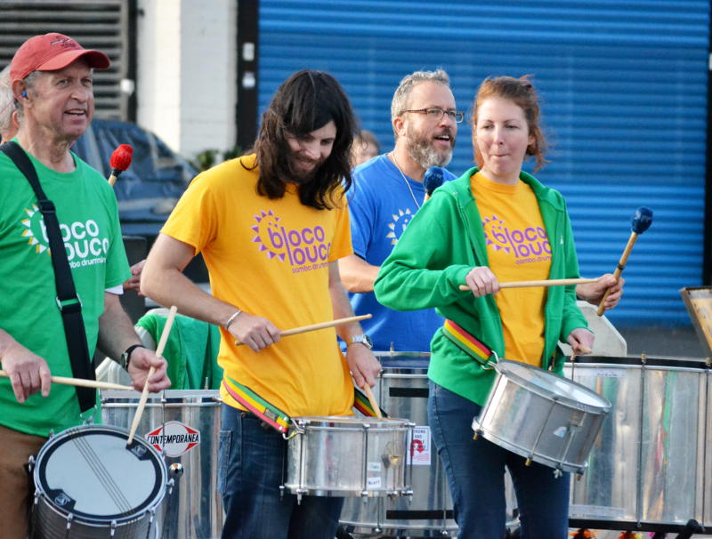 The Bloco Louco drumming group