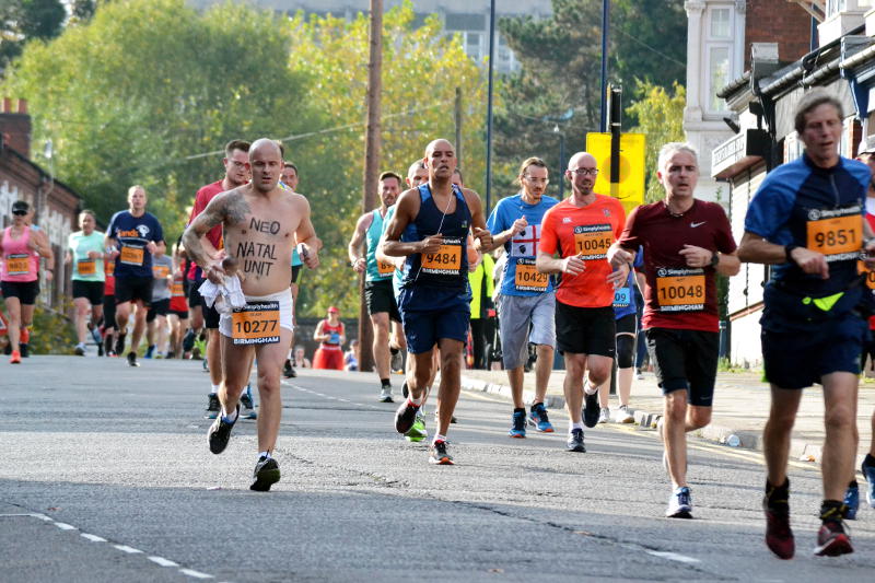 Runners on Bournville Lane