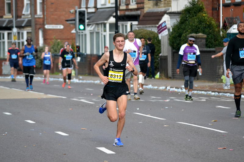 Leading runners in the Half-Marathon