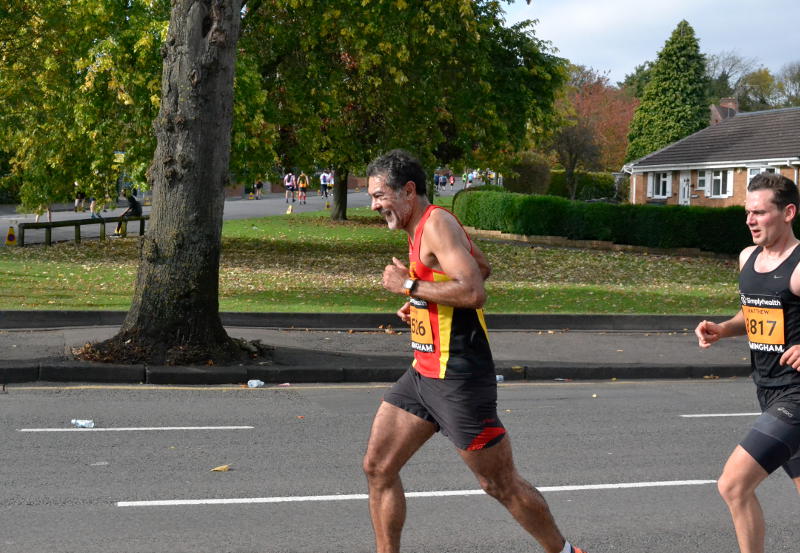 Leading runners in the Half-Marathon