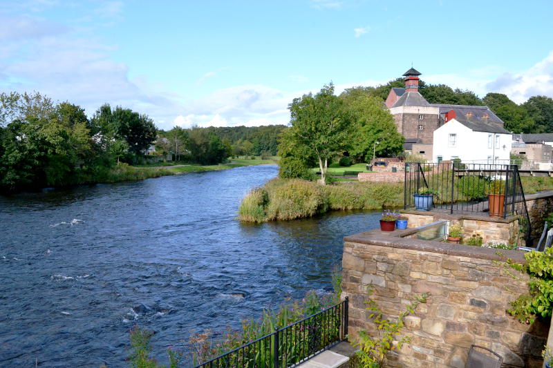 Confluence of two rivers