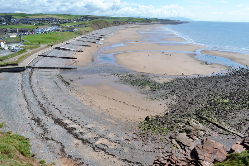 Aerial view of a beach