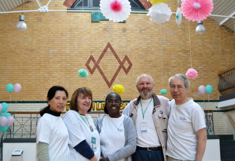 Phil with other Stirchley Baths volunteers