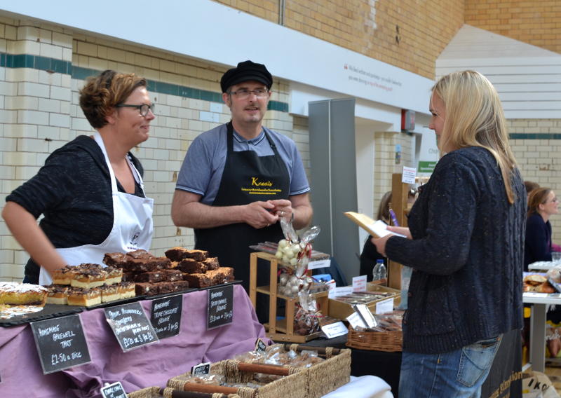 Stallholders at Stirchley Community Market