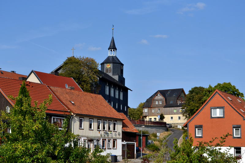 View of a German village