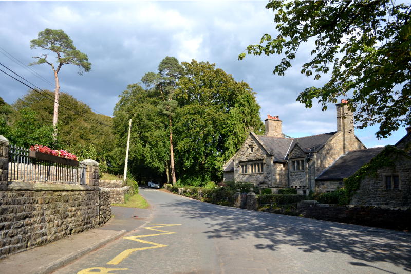 A road through a village